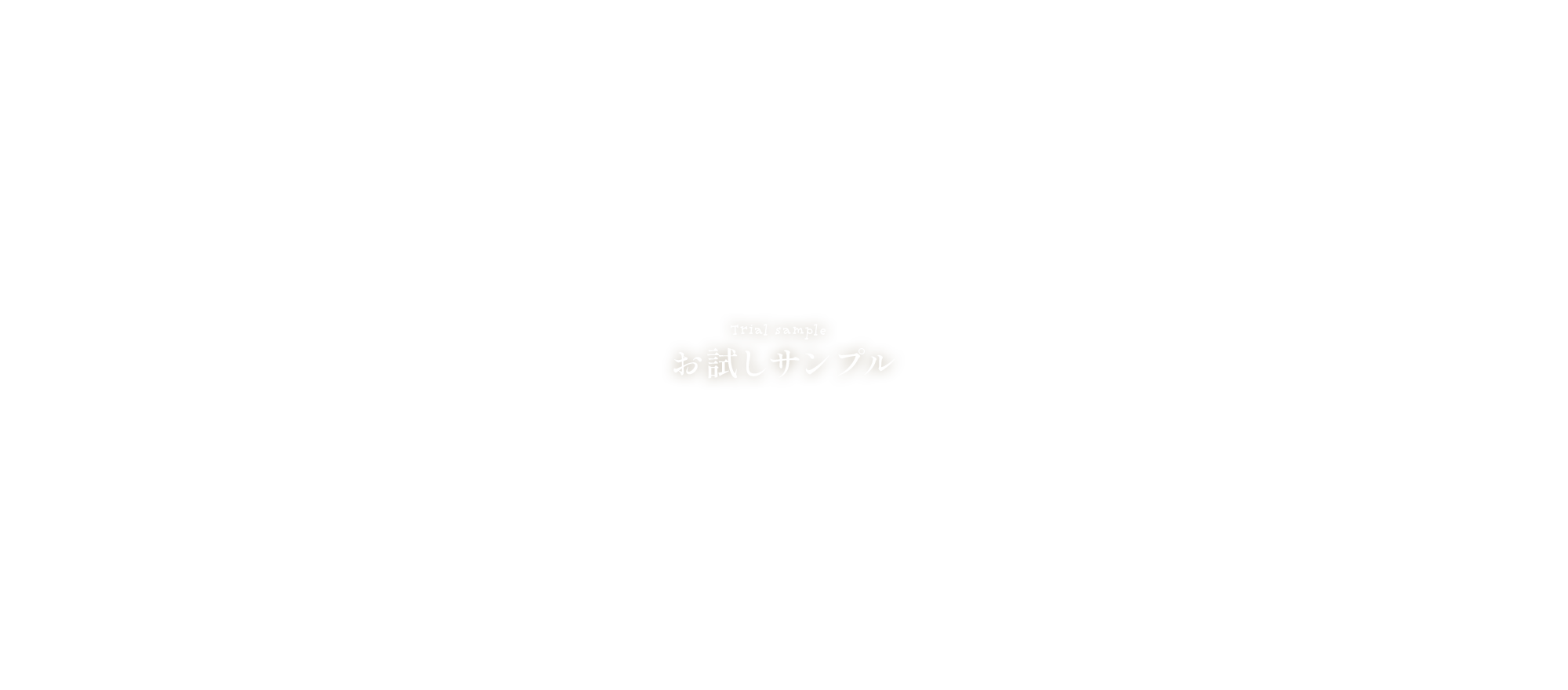 お試しサンプル